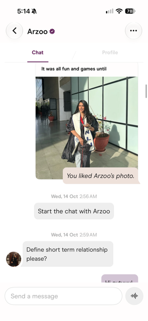 Arzoo in a warm candid portrait